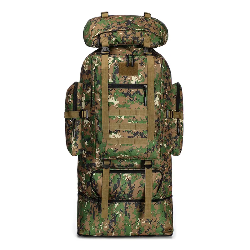 100L large-capacity outdoor sports mountaineering backpack, expandable and height-adjustable travel backpack, suitable for both men and women, perfect for camping