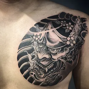 6 large herbal tattoo stickers, including 1 traditional element and 5 random styles, lasting 7-15 days, waterproof and resistant to friction, realistic effect, suitable for people who are afraid of pain and don't want tattoos