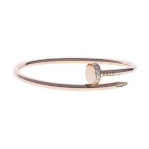 Pre-owned Cartier Juste Un Clou Bracelet Size 18