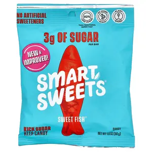 SmartSweets Sweet Fish® Candy, Berry, 1.8 oz (50 g) SmartSweets Sweet Fish® Candy, Berry, 1.8 oz (50 g)