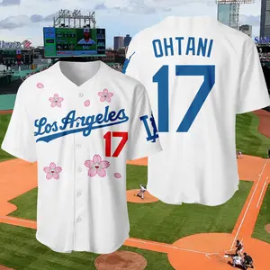 All Over Print Jersey, Women's Los Angeles Ohtani White Home Limited Player Jersey