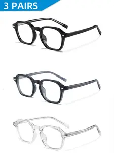 Caterside Luxury Retro Eyeglass Frames, Tr Frame Material, Casual Style, All Seasons, Unisex Design, Perfect for Weddings & Festivals