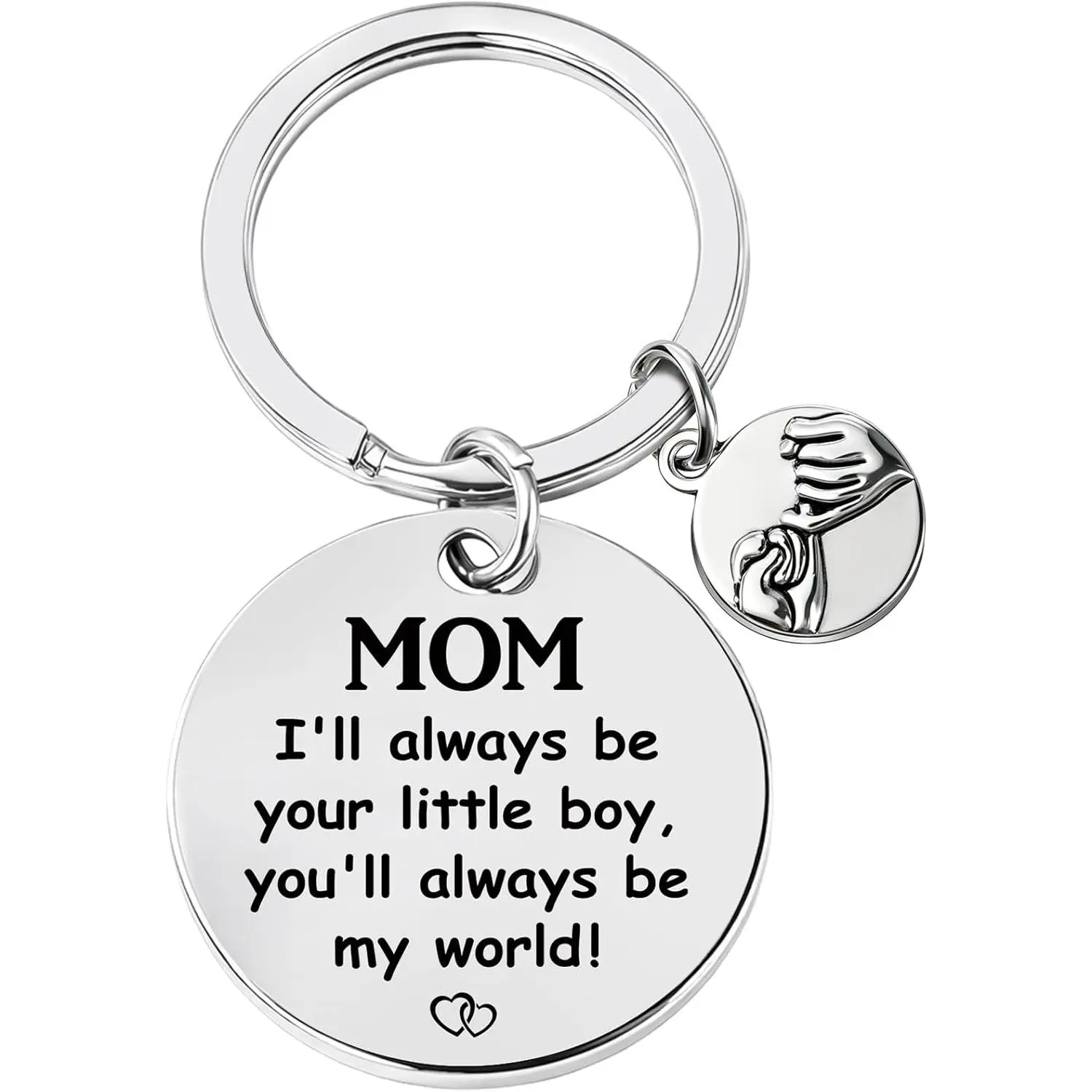 Mothers Day Gift Mom Gifts from Son Daughter - Pinky Promise Keychain for Mama Stepmom Birthday Christmas Valentines
