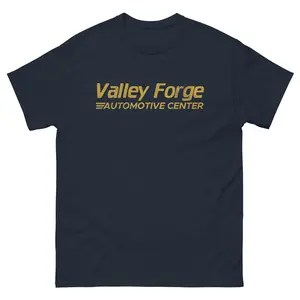 Valley Forge Automotive Center T-Shirt, Vintage Car Repair Graphic Tee, Soft Cotton Blend Shirt, Funny TV Show Apparel for Men & Women, Movie Fan Gift