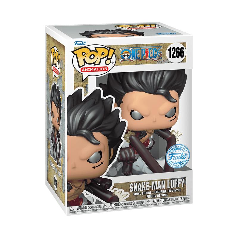 Funko POP Animation: One Piece - Snake Man Luffy (Metallic) w/ vRare Pop Protector Included