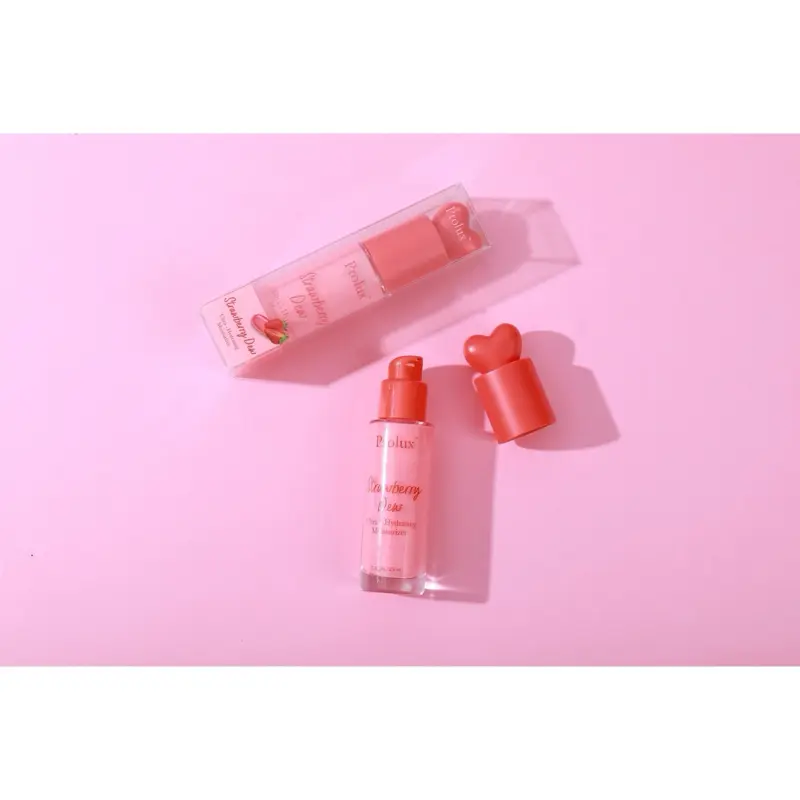Strawberry Scent Ultra-Hydrating Moisturizer with Hyaluronic Acid - Lightweight Liquid Skincare for Dry Skin, Boosts Moisture, Enhances Radiant Look, 100g, Aroma