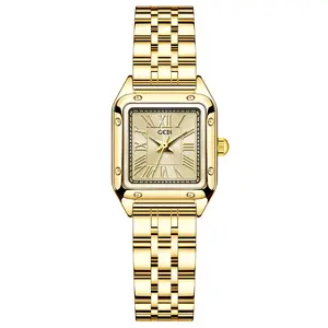GEDI Women's Waterproof Gold-Tone Quartz Watch with Roman Numerals - Fashionable & Trendy Holiday Gift Option