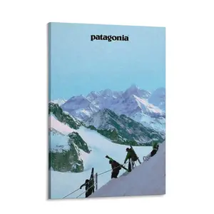 Patagonia Mountain Poster – Scenic Landscape Wall Art