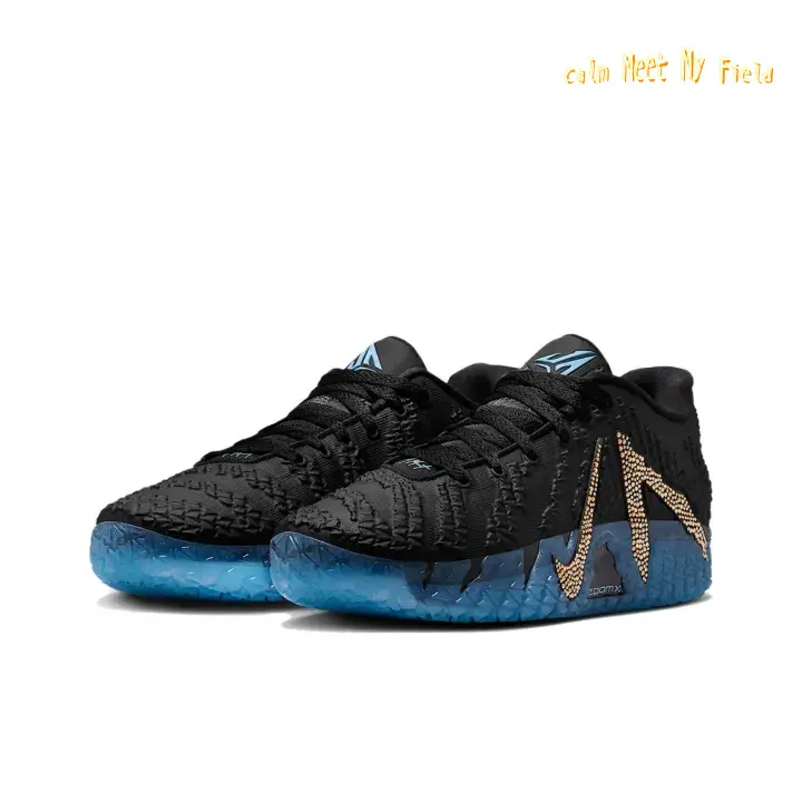 Luxury Moody Black Dual Graphic Low Top Platform Sneakers Bumpy Breathable Jacquard Knit Metallic Gold Logo Detail Sky Blue Crystal Sole For Fall Winter Dark Luxury Street Fashion & Edgy Aesthetic Fashion Photo Prop