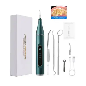 Plaque and tartar remover, portable tartar remover with USB-C port for deep and surface cleaning. A dental cleaning kit with adjustable settings, ideal for home and travel. rechargeable device