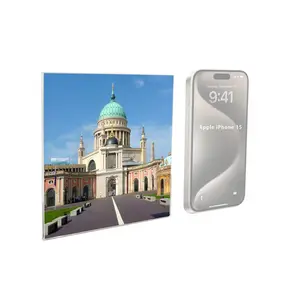 FixtureDisplays® 5.5 X 5.5 X 0.2" Clear Acrylic Wall Frames  Sign Holder with Adhesive Backing for Wall Mounting 12061-5.5x5.5