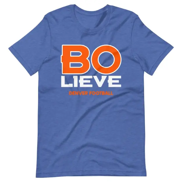 Youth and Adult Bo Nix Denver Football Shirt, Denver Game Day Tee, Bo Nix Fan Shirt, Football Graphic T-Shirt, Unisex Sports Tee, Gift for Football Fans