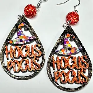 Handmade Hocus Pocus Inspired Halloween Earrings for Women