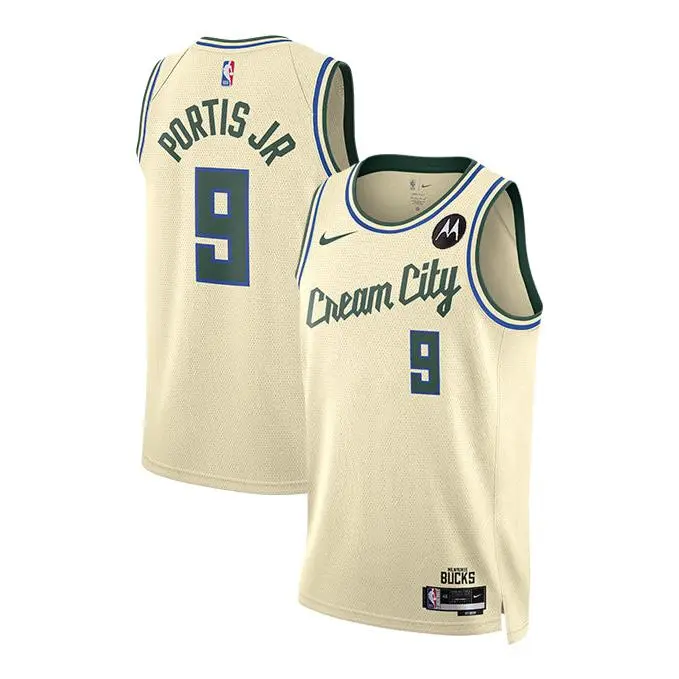 Nike 2025-26 City Edition Bobby Portis Jr Milwaukee Bucks Swingman Jersey