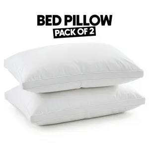 Utopia Bedding Gusseted Bed Pillows (2 Pack) - Hotel Quality Cooling Pillows for Sleeping, Side & Back Sleepers - King/Queen Size, White Utopia Bedding Gusseted Bed Pillows (2 Pack) - Hotel Quality Cooling Pillows for Sleeping, Side & Back Sleepers - King/Queen Size, White