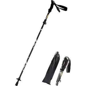 Aluminum Collapsible Ultralight Travel Trekking Hiking Pole for Men and Women