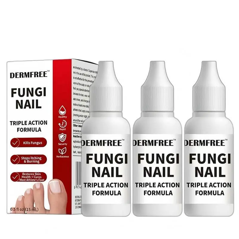 2026 Upgrade Toenail Fungus Treatment Extra Strength, Antifungal Solution for Toenail or Fingernail, Triple Action Formula for Remove Fungal, Repair and Renewal Damaged Nails, 0.5 Fl Oz