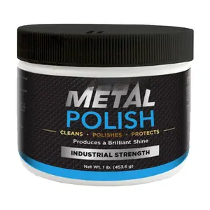 Metal Polish Paste, 1 lb, Industrial Strength Scratch Remover for , Chrome, Stainless Steel & Other Metals, Heavy-Duty Polishing Solution, Restoration