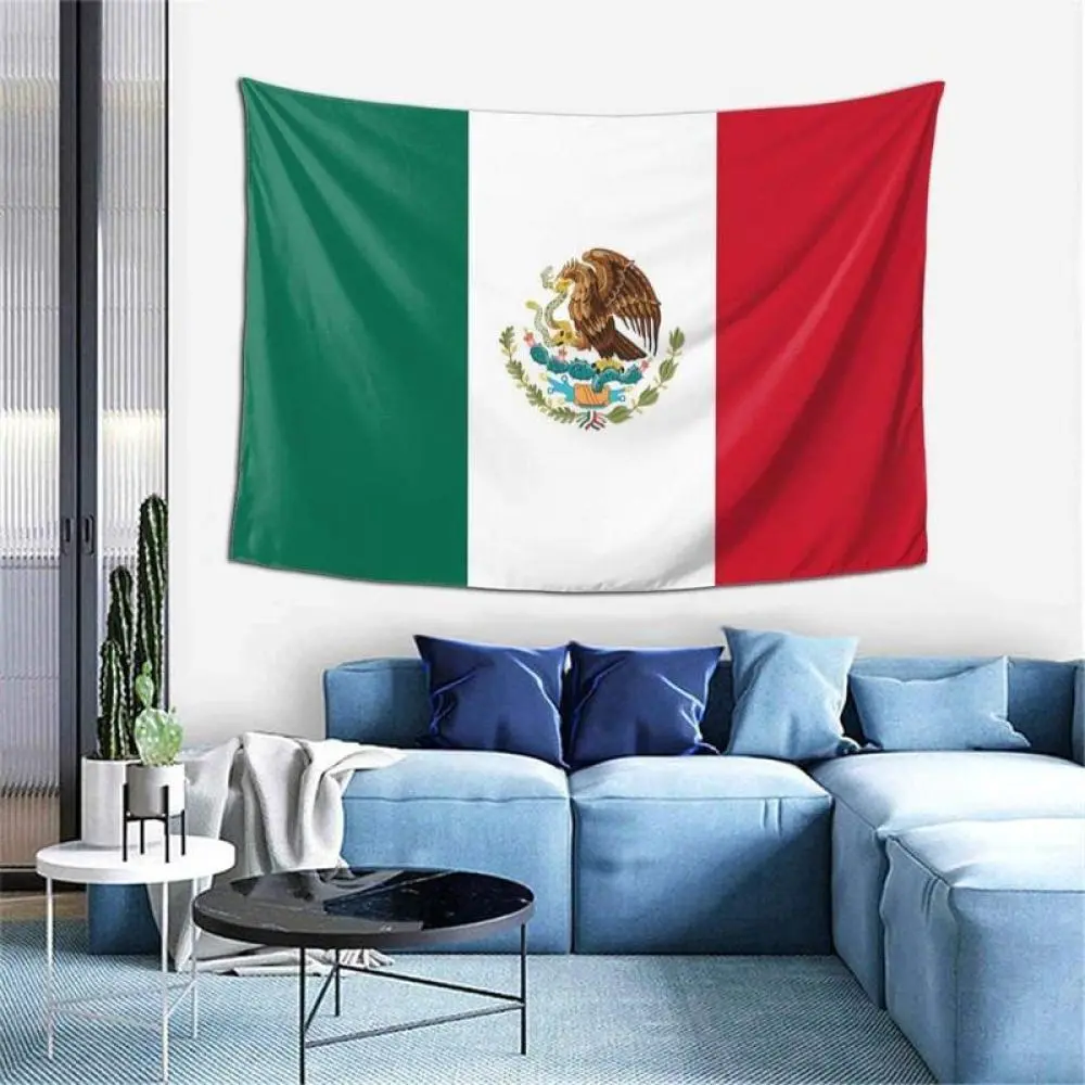 Wall Decoration Tapestry - Mexican Flag Hippie Art Tapestry Wall Hanging -  Tablecloths 60 X 40 Inch for Bedroom Living Room Dorm Room Home Decor.