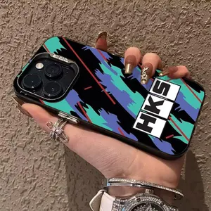 Sport Car JDM HKS Phone Case Color electrosilvering For iphone 17 16 11 14 15 12 Pro 11 Plus 13 Pro MAX Samsung Galaxy S25 S24 S23 A56 A55 A54 Drop case