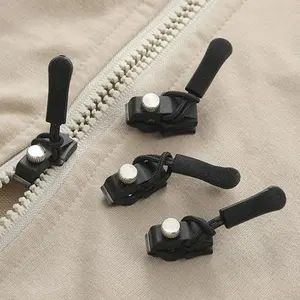 Universal Zipper Repair Kit Set of 3, Quick Slider Fix for Jackets, Luggage, Backpacks, and Shoes, Portable Adjustable Zipper Hooks