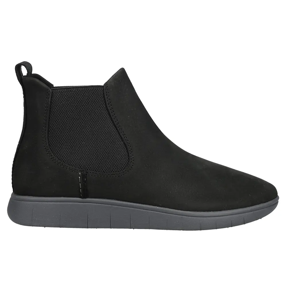 Sperry Womens Coastal Plushwave Round Toe Pull On Casual Boots Ankle - Black
