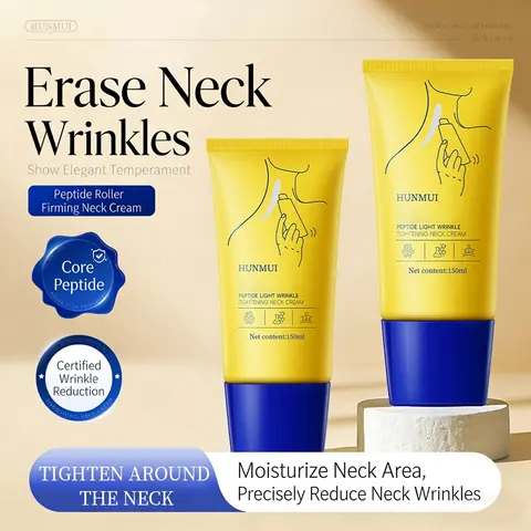 Seaweed Peptide Daily Hydrating Moisturizing Tightening Neck Cream 150ML, Avocado Peptide Relieves Dry Wrinkles, Soft, Smooth, Fast Absorbing Liquid Formula, Full Body Care, Moisturizer, Skin Care