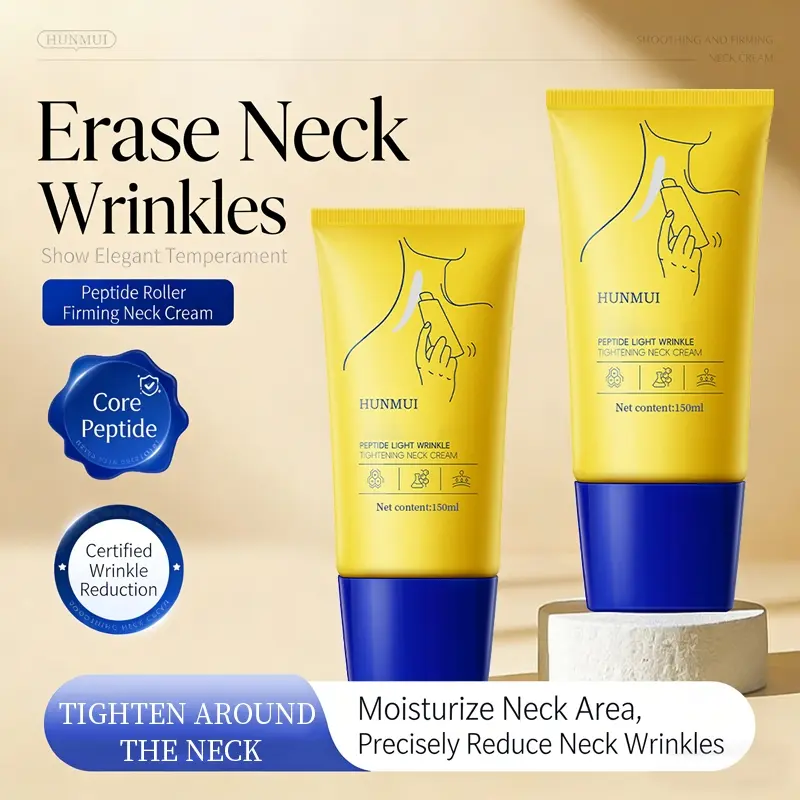 Seaweed Peptide Daily Hydrating Moisturizing Tightening Neck Cream 150ML, Avocado Peptide Relieves Dry Wrinkles, Soft, Smooth, Fast Absorbing Liquid Formula, Full Body Care, Moisturizer, Skin Care
