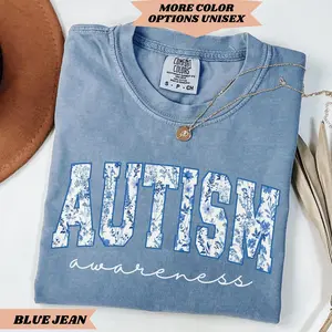 Autism Shirt Autism Awareness T-Shirt, Autism Month, Special Ed Teacher Shirt Autism Mom Floral Autism Shirt Autism Awareness Gift Inclusion