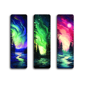 Winter Aurora (Translucent) - UV Printed Acrylic Bookmark Winter Aurora (Translucent) - UV Printed Acrylic Bookmark