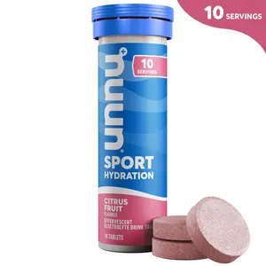 Nuun Sport Electrolyte Sports Drink Water Enhancer Mix Tablets for Proactive Hydration, Citrus Fruit, 10 Count Tube