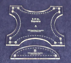 Robbing Peter to Pay Paul 3.5 Inches- 2 Piece Quilting Template Set-Acrylic 1/8 Inch