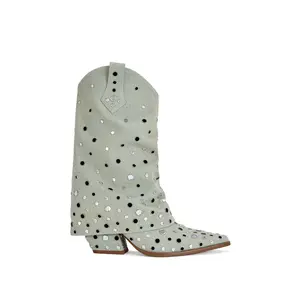 JAIMY-GREEN GROMMET WESTERN BOOTIE