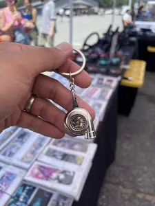Turbo JDM Racing Car Spinning Keychain