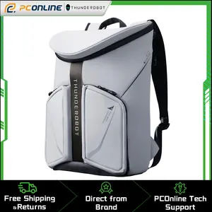 Thunderobot Incandescence Plus Laptop Backpack, 17.3 Inch Gaming & Business Anti-Wear Travel bag, Lightweight and Water-Resistant, Extra Large Capacity with Hidden Water Bottle Bag