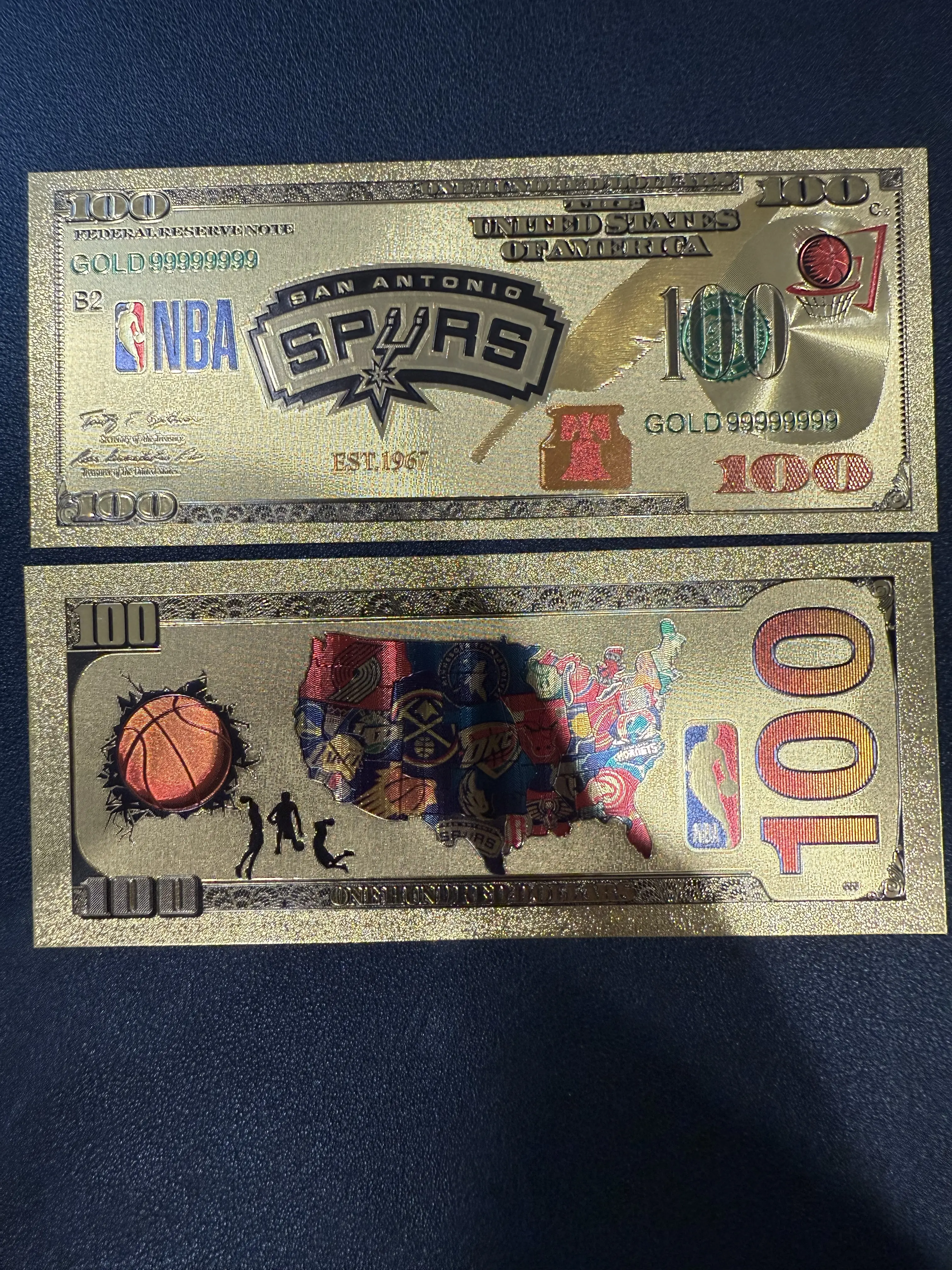 San Antonio Spurs - Gold Foil