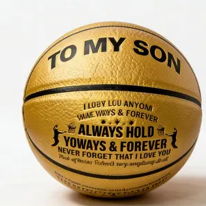 Personalized Sports Basketball – Engraved Message for Son, Suitable for Training & Gifting equipment ball hoop door Game indoor foam basket gift outdoor baseball portable goal glowing