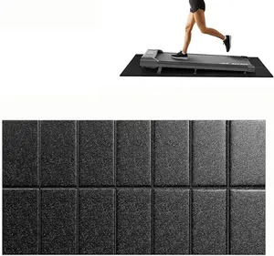 Walking Pad Treadmill Mat for Carpet Floors,55X24 Hardwood Floor Protection, Mats for under Walking Pad/Treadmill/Bike/Exercise Equipment on Carpets, Noise Shock Absorption, Stationary THAILE