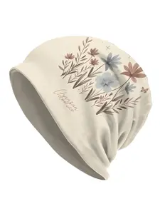 Bonnet Hats Men Women's Thin Hat Flowers With Butterflies And Dragonflies Autumn Spring Warm Cap Street Skullies Beanie Fitted Beanies Caps