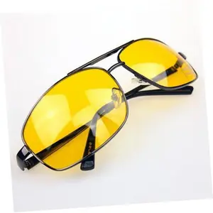 Yellow Night Driving Anti-glare Brightening Glasses Eye Glasses for Mens Polorized Men s Sunglasses Men's Sunglasses Anti High Beam Driving Mirror