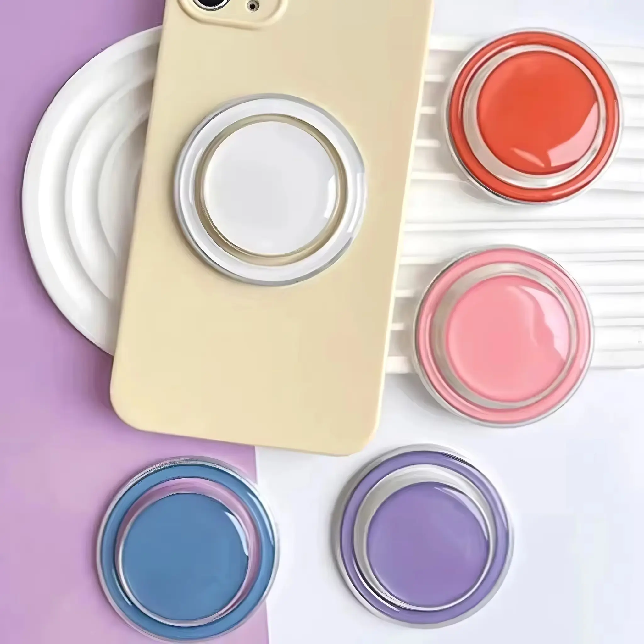 Magnetic Folding Mobile Phone Grip Holder Socket Pocket Support for IPhone 18 17 16 15 Samsung Xiaomi Safe Ring Finger Expanding Stand