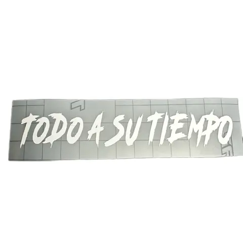 Todo a su tiempo Decal - Measuring 5.45 in x 1in. Perfect for Office Decor Decorative Stickers