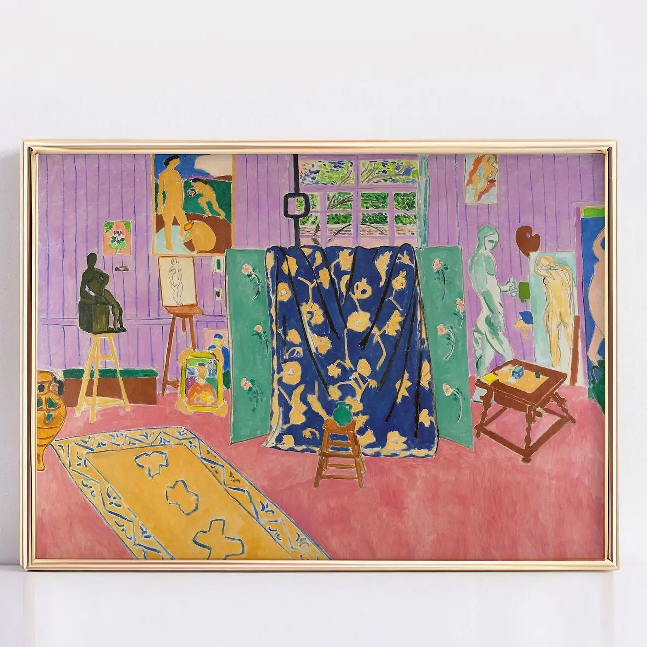 Henri Matisse Pink Studio 1911 Poster Vintage Art Exhibition Wall Decor Z