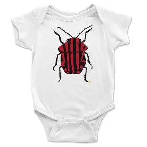 Hand-Painted Rainforest Beetle Onesie