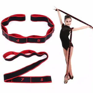 1pc Yoga Pilates Elastic Resistance Band, Stretching Strap For Training Exercise Fitness Home Workout, Workout Bands, Stretching Gear, Yoga Equipment