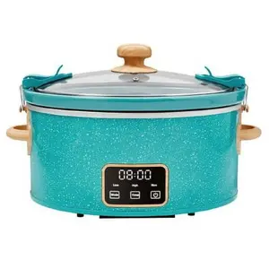 The Pioneer Woman 6-Quart Portable Linen Speckle Slow Cooker