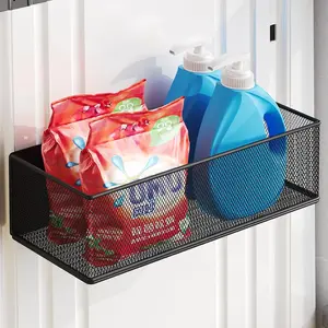 Shelf for Washing Machine, Washer Dryer Shelf,  Lint Bin for Laundry Room,  Rack,  Basket Organizer for Laundry Kitchen, 1 Pack (Black, 10.63''L*4.72''W*3.03''H)