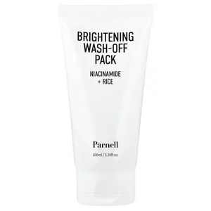 Parnell Niacinamide Rice Brightening Wash Off Pack, 3.38 fl oz (100 ml)