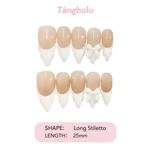 Tanghulu Nails-MY ALL Collection/Handmade Press On Nails/ Stiletto/ Long 25mm