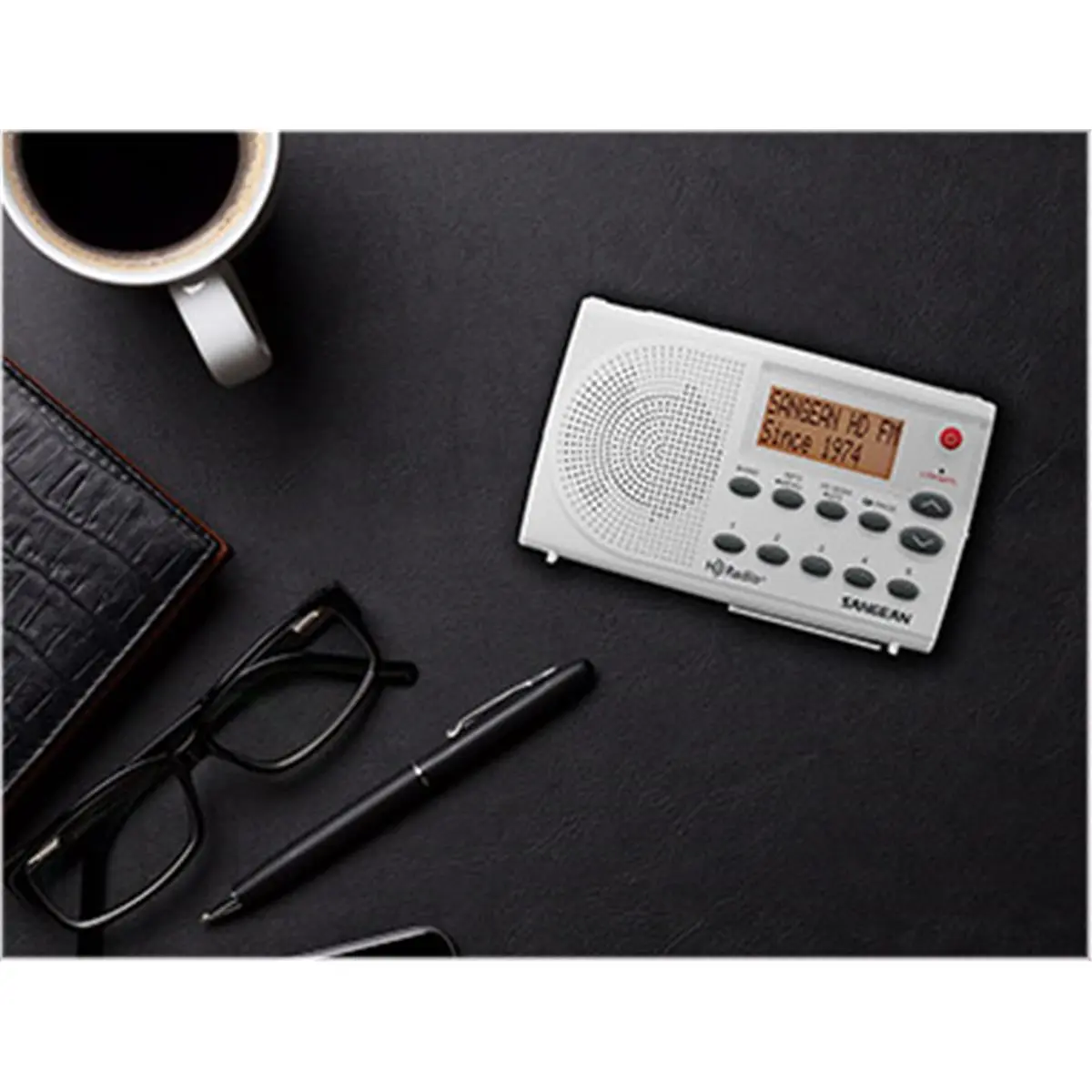 212 MAIN Compact Pocket Radio, Portable HD AM/FM Stereo with Emergency Alerts, LCD Backlight, and Dual Alarm Clock Buzzer for Boating, Automatic, Real Time Clock And Date With Alarm And Sleep Function, Digital And Analog, Audio, Dc 5V